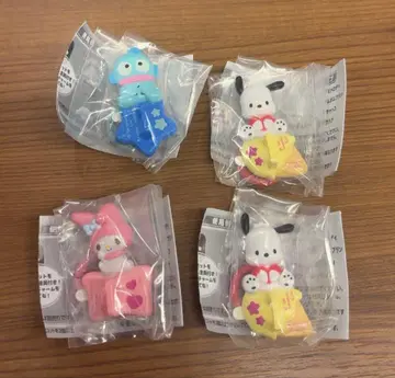 산리오 키링 4종 세트 마이멜로디 포차코 한교동