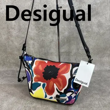 [ 미사용 ] Desigual 데시구알 PU 가죽 플라워 숄더백