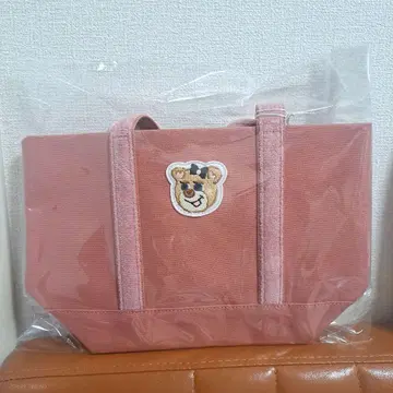 페이러 와펜 토트백 올드 테디 걸 L 사이즈 핑크