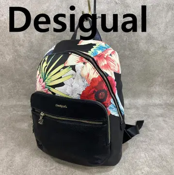 [ 미사용 ] Desigual 데시그알 PU 가죽 데이팩 럭색
