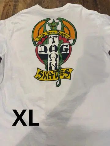 DOGTOWN SKATES 티셔츠 화이트 사이즈 XL