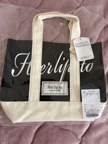 herlipto HLT Canvas Mini Tote Black