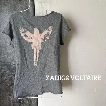 966 ZADIG&VOLTAIRE 깊은 V넥 버튼 티셔츠 천사