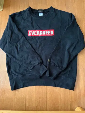 EVERGREEN 에버그린 헤비 웨이트 맨투맨 속기모 블랙