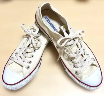 CONVERSE ALL STAR 로우컷 스니커즈 아이보리 27cm