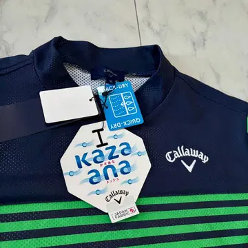 미사용품 callaway 남성용 모크넥 셔츠 M 캘러웨이