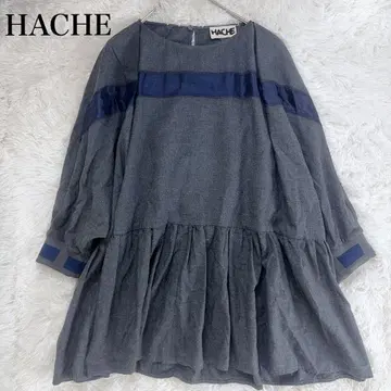 현행 HACHE 이탈리아제 코튼 페플럼 소매 리브 튜닉