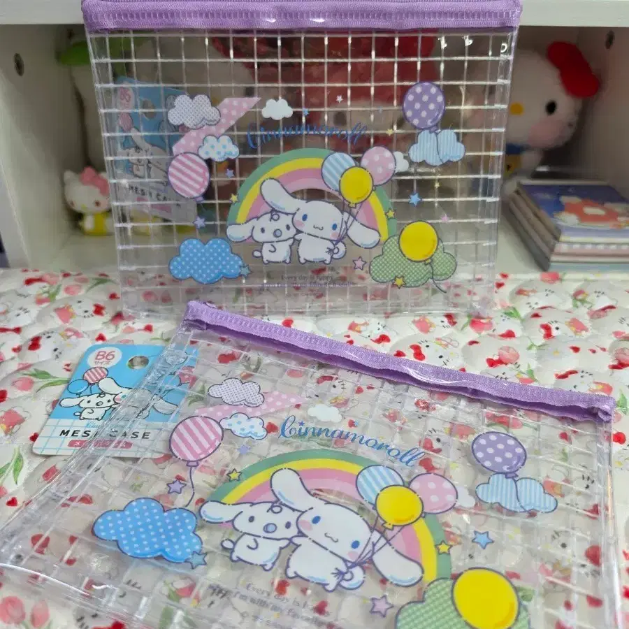 일본정품 시나모롤 B6 pvc 파우치