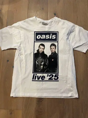 Oasis Live '25 투어 티셔츠 화이트 L