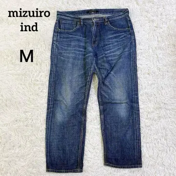 미즈이로 인드 워셔블 데님 팬츠 2 일본제 인디고 블루 청바지