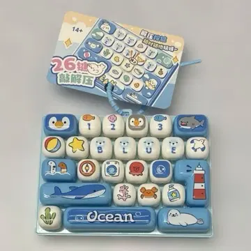 [ 미사용 새상품 ] 키보드 키링 취미 Ocean
