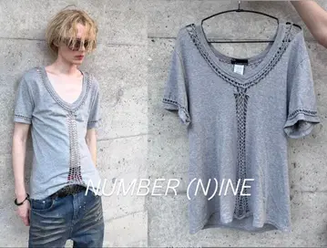 NUMBER (N)INE 뜨개질 디자인 티셔츠