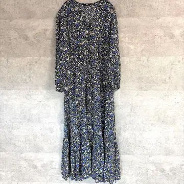UNIQLO 꽃무늬 원피스 블루 S사이즈 255