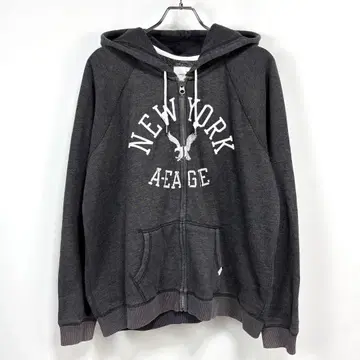 American Eagle 집업 후드티 y2k 그레이 XXL