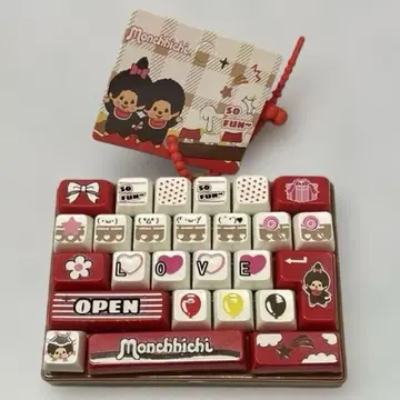 [ 미사용 새상품 ] 키보드 키링 취미 Monchhichi