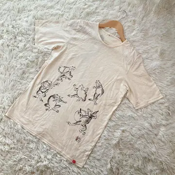 [ 미츠루 공예 ] (M) 감물 염색 반팔 티셔츠