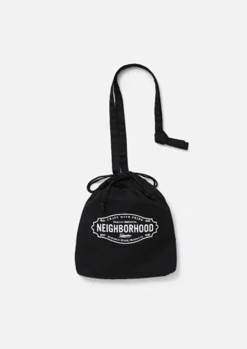 NEIGHBORHOOD LOGO DRAWSTRING BAG