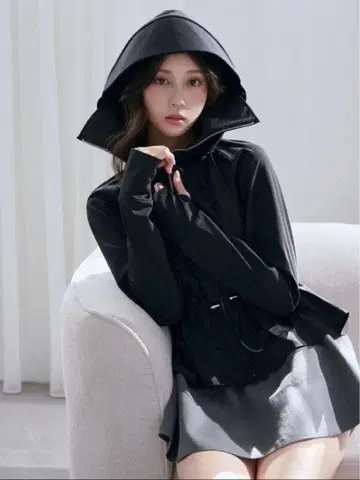 SNIDEL WEB 한정판/LUMISHADE 선바이저 포함 UV 컷 후드티