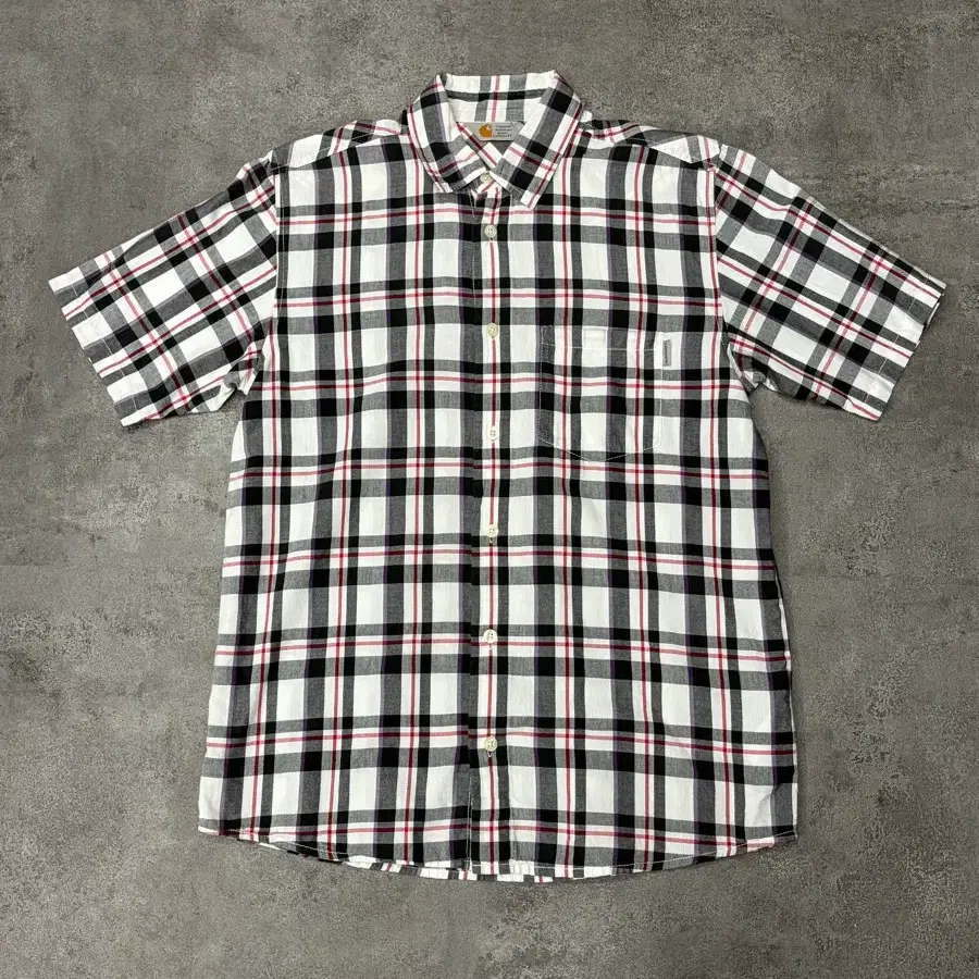 칼하트 체크 반팔 셔츠 Rugged Outdoor Gear