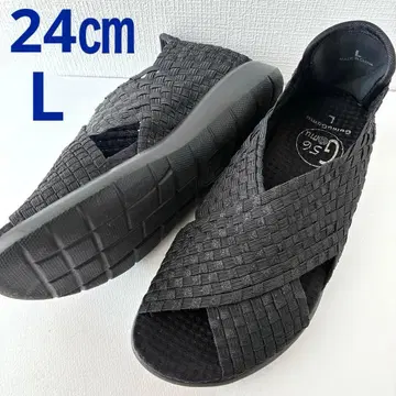 새상품급 Gomu56 밴딩 메쉬 슬립온 블랙 L 올블랙 24