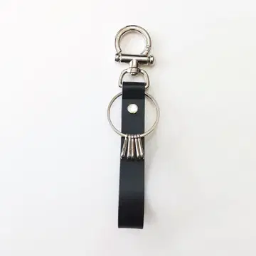가죽 키홀더 키링 핸드메이드 상품 블랙
