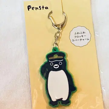 펜스타 Suica 펭귄 플로키 러버 참 경례 역무원 새상품 미개봉