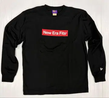 New Era Fits 긴팔 티셔츠 남성용 M 사이즈 블랙