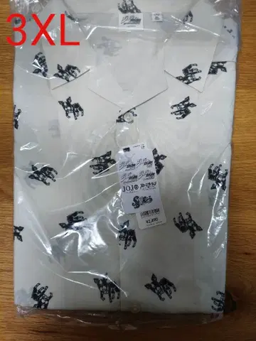 GU 죠죠의 기묘한 모험 콜라보 오픈 카라 셔츠 이기 3XL 사이즈