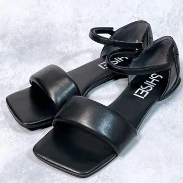 컨디션 최상 [ SHISEI ] PADDED SANDALS (38 25cm) 블랙