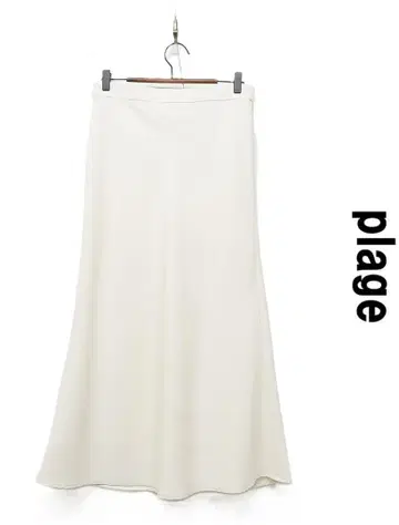 G587 plage elegant smooth 롱 플레어 스커트 38