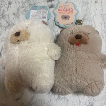 AMUSE 무쿠무쿠 뭇쿤 봉제 인형 키체인 2체 세트