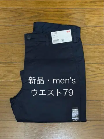 유니클로 슬림 치노 2026 모델 네이비 허리 79 새상품