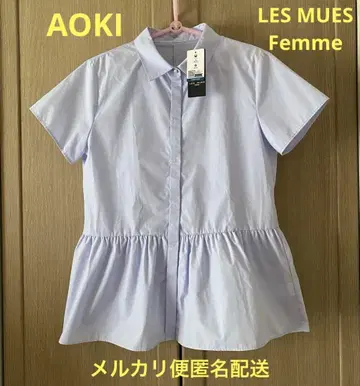 [새상품] AOKI 아오키 LES MUES Femme 블라우스 페플럼