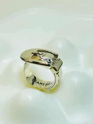 BEAMS BOY 웨스턴 벨트 실버 컬러 반지