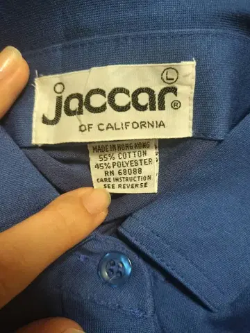 jaccar of CALIFORNIA 반팔 피케 셔츠 블루 L