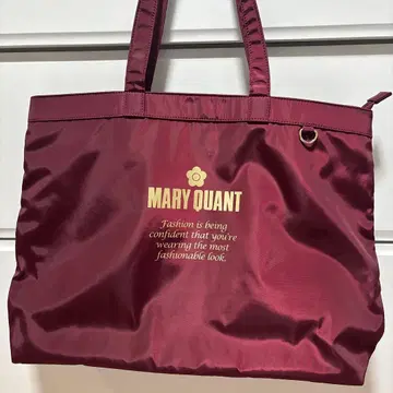 MARY QUANT 새상품 토트백 보르도