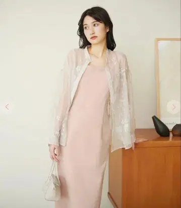 플라워 자수 오간자 블라우스 COCO DEAL 베이지