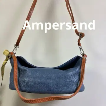 Ampersand 가죽 숄더백 블루