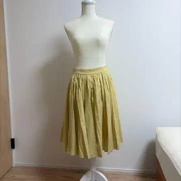 제인 마플 플레어 스커트 허리밴딩 면 100