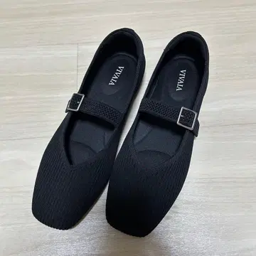 VIVAIA 플랫슈즈 블랙 36 23.0cm 상당 스트랩