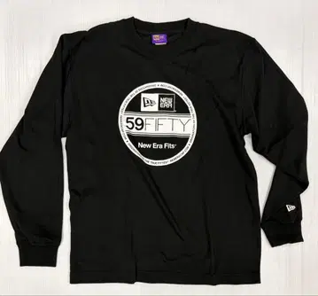 New Era Fits 긴팔 티셔츠 남성용 L 사이즈 블랙
