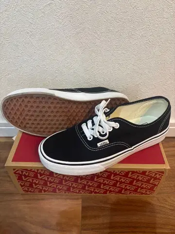 VANS 오센틱 블랙 US 기획 25.5cm