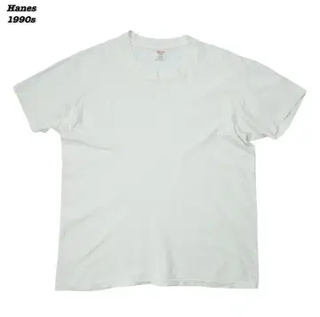 Hanes 90s usa제 무지 화이트