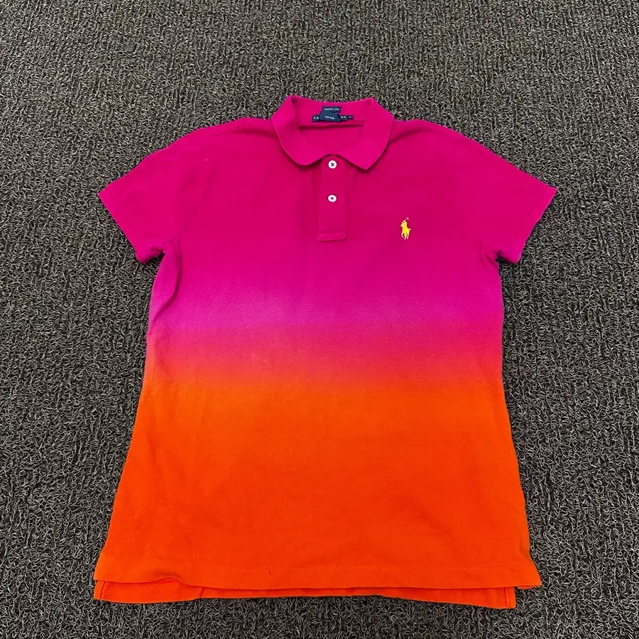 POLO 랄프로렌 여성 슬림핏 카라티 반팔티셔츠 L