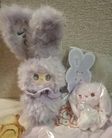 yooki 봉제 인형 퍼플 오일 눈