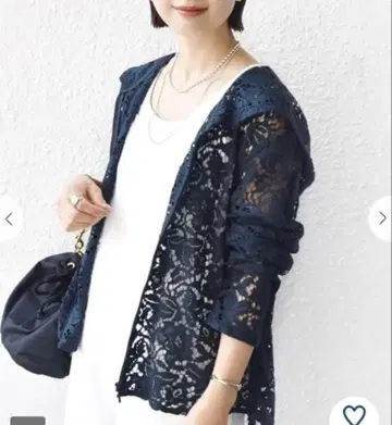 택 포함 새상품 쉽스 레이스 집업 아우터 후드티