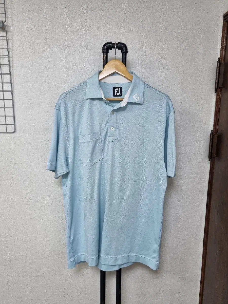 [L/105] 풋조이 골프 남성카라 반팔 민트