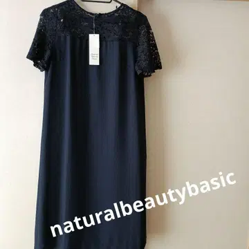 naturalbeautybasic 레이스 절개 원피스