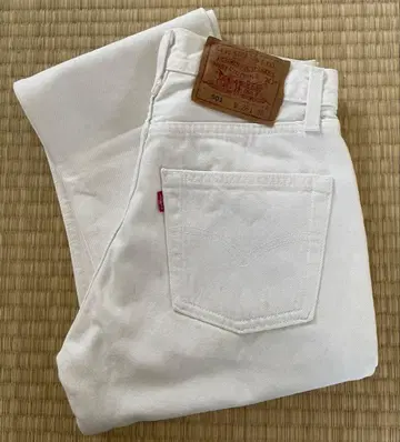 [Levi's] 90's 501 화이트 데님 스트레이트 팬츠