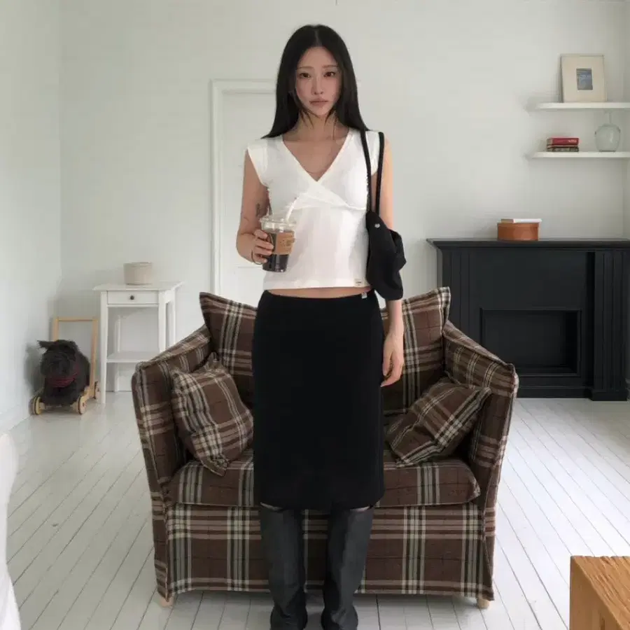 (유프로젝트 yue project / 소프티 ) 타이트 랩 하프 티
